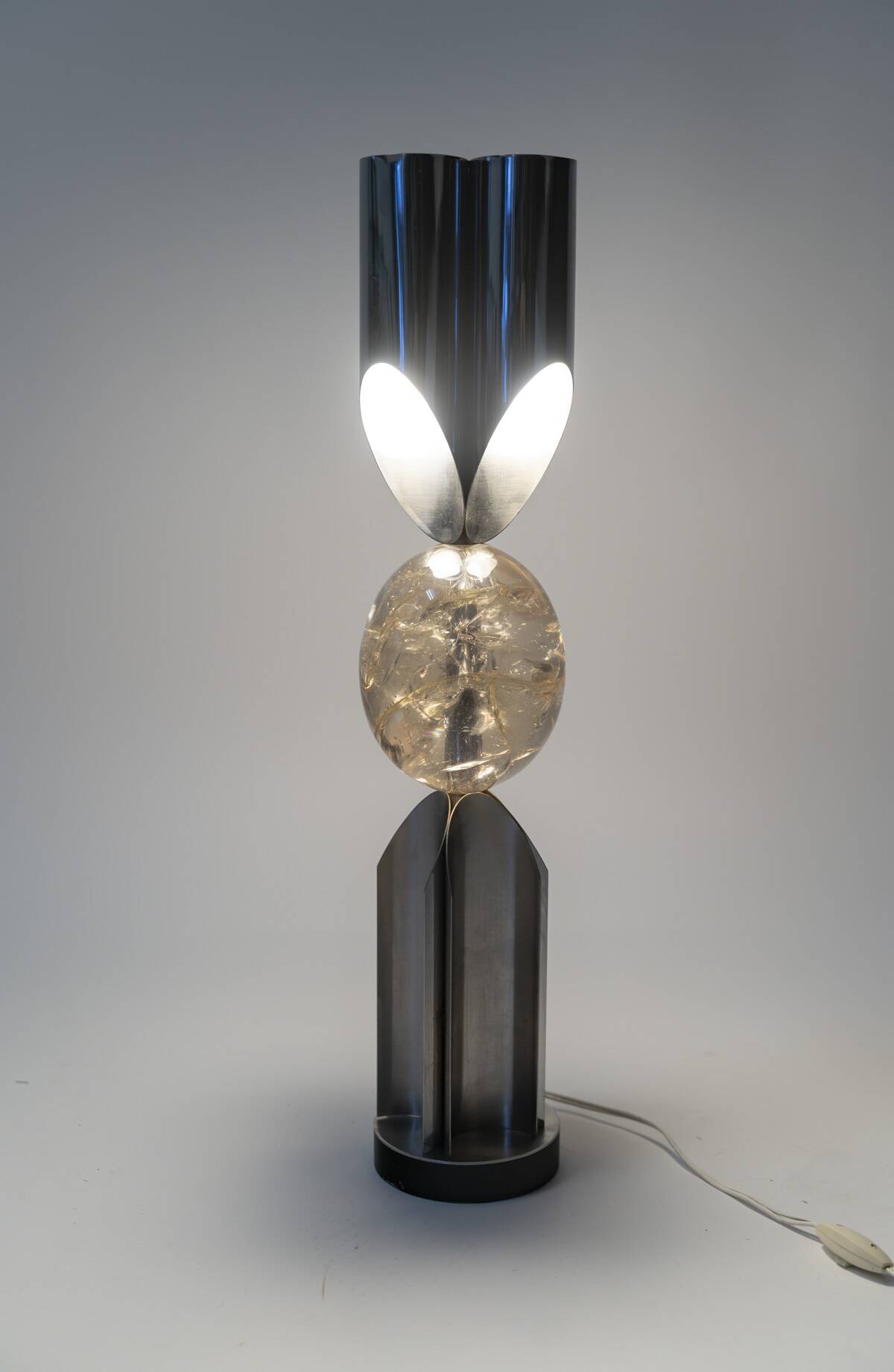 Lampe "Orgue Oeuf" par la Maison Charles, années 1970