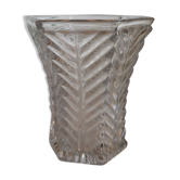 Pressed glass vase