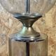 Large vintage lamp See Delmas 1970s glass and metal modern design