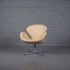 Swan chair by Arne Jacobsen for Fritz Hansen with tilt function
