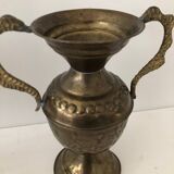 Amphora vase, bronze metal, antique style