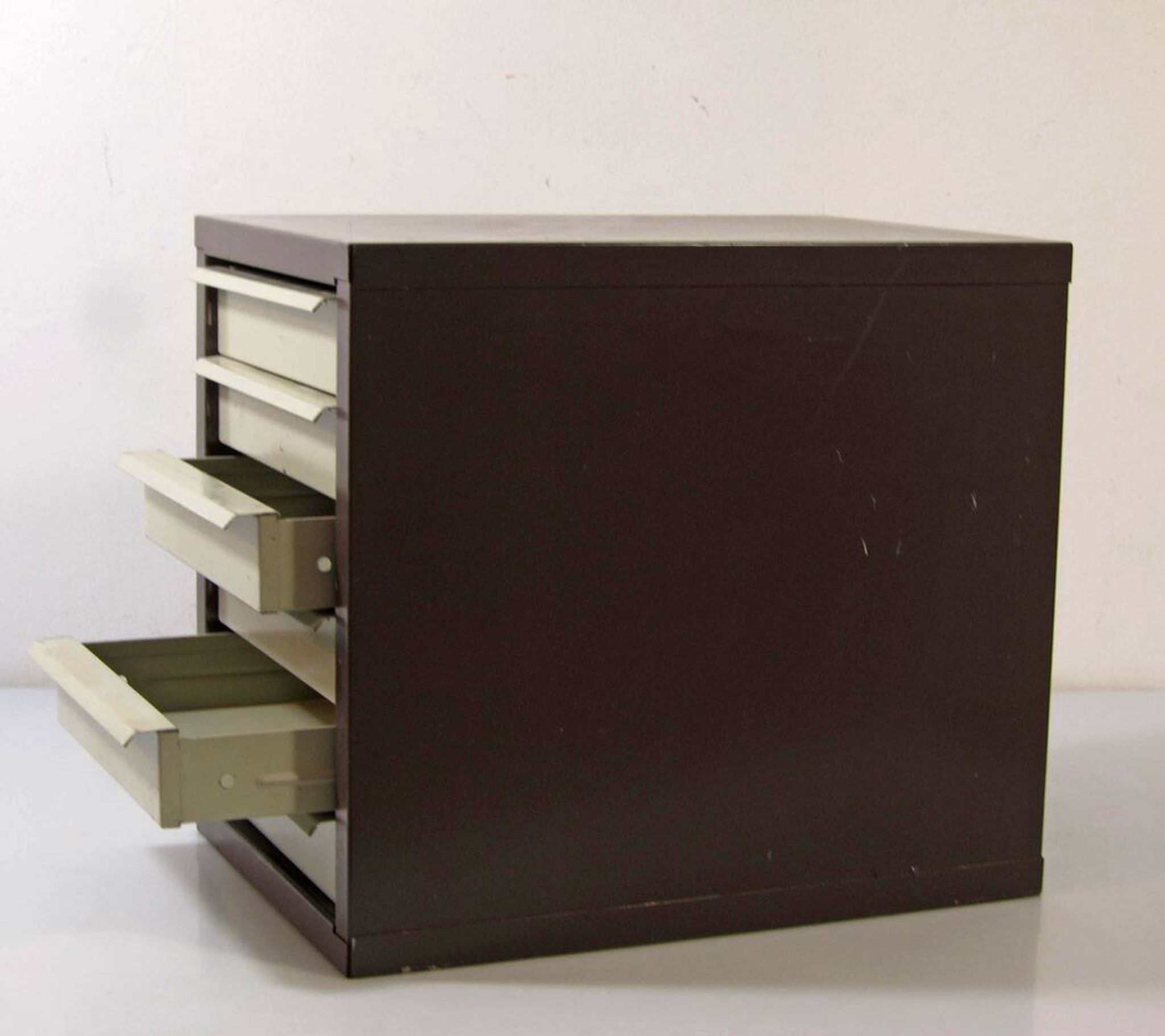 Industrial vintage metal set of drawers
