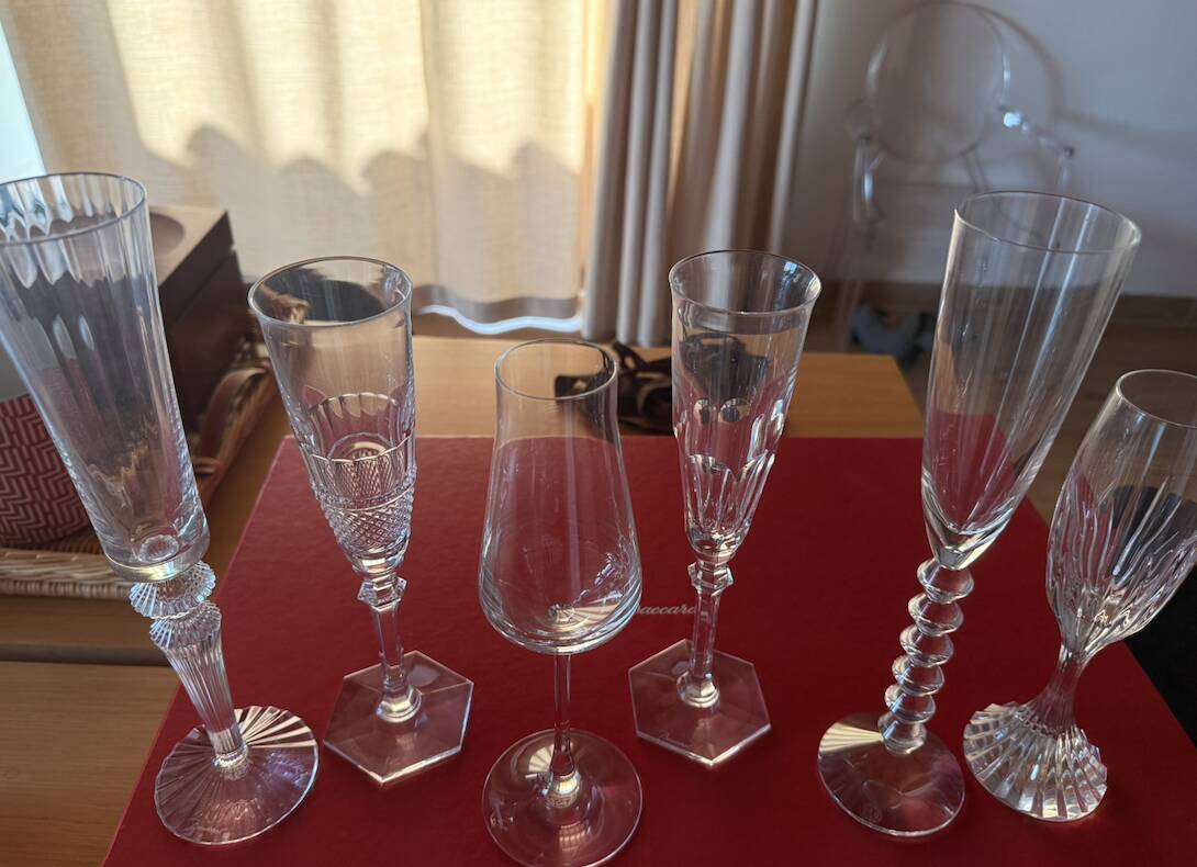 Verre Baccarat flute a champagne lot de 6