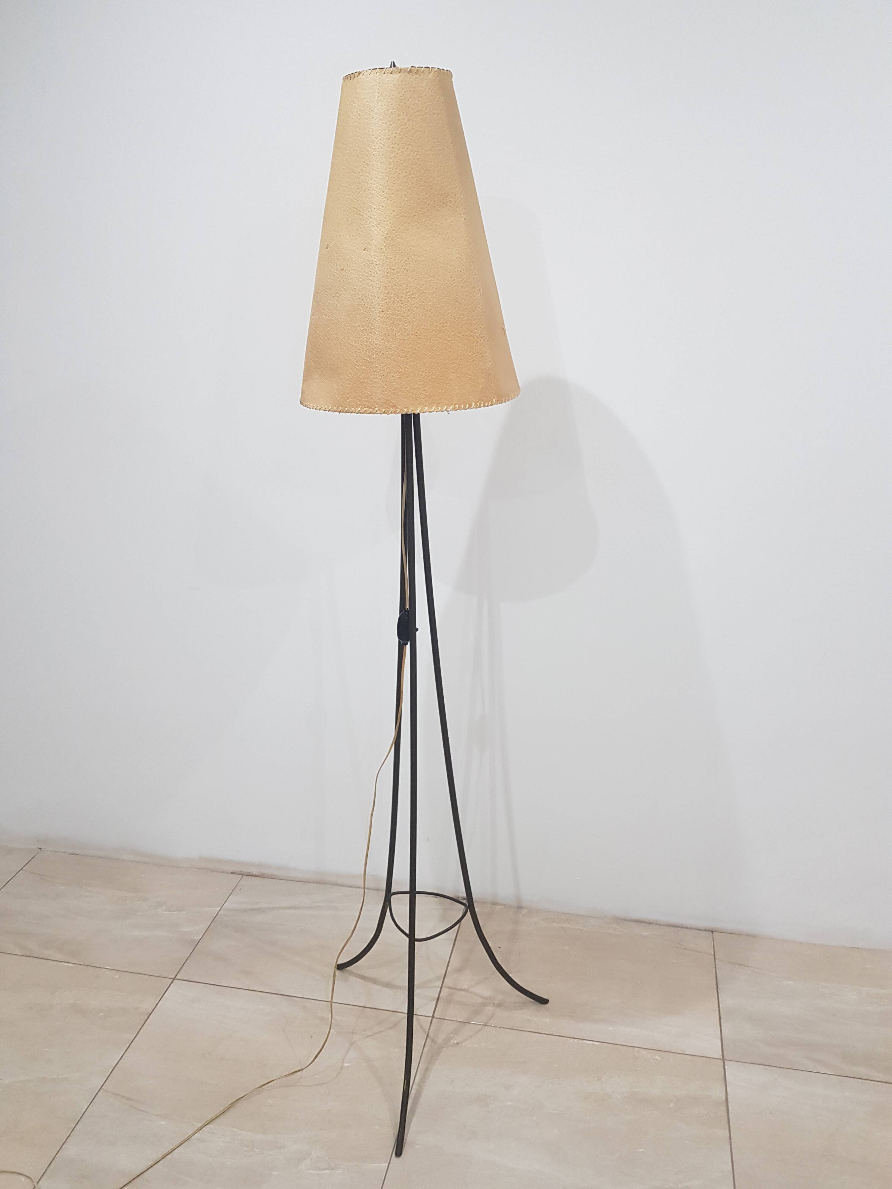 Brutalist Floor Lamp / Austria / 1940s.