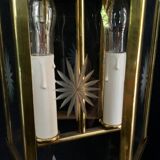 Lantern 2 lights in bronze and brass