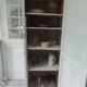Vintage Parisian wardrobe re-enchanted in pearl gray with waxed finish.