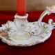 1917 hand-painted hand-held candlestick, dated, signed and numbered