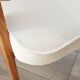 Vintage armchair in natural ecru linen, model 366