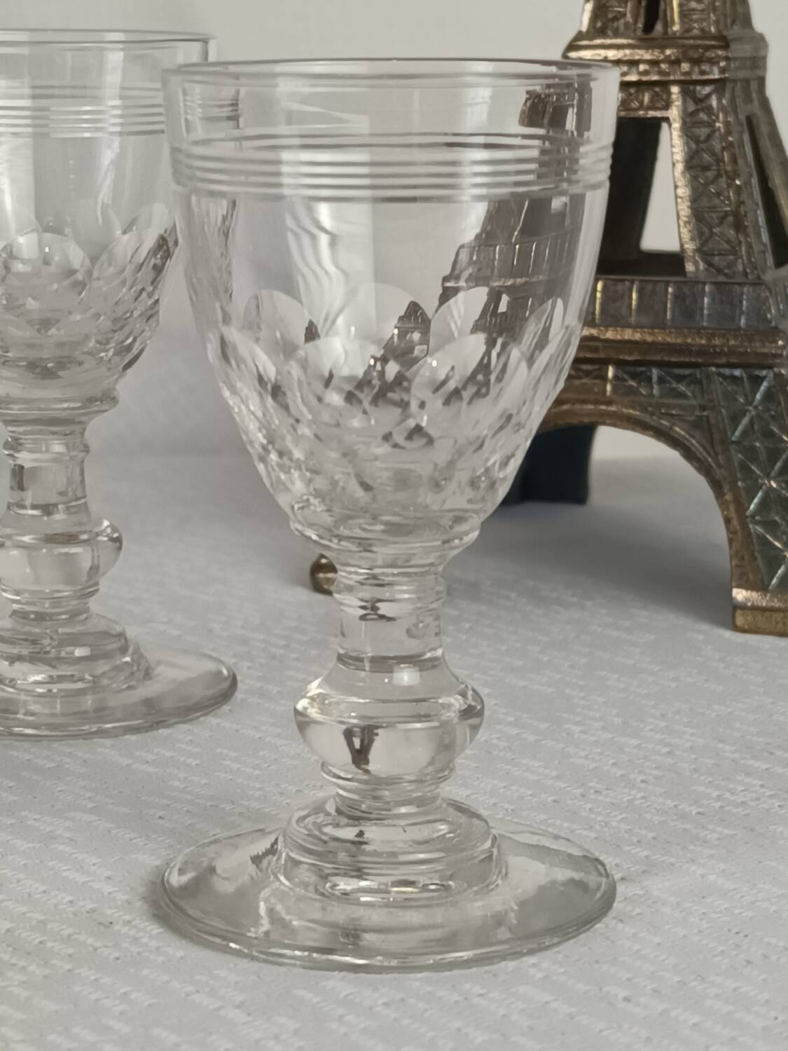 6 Baccarat “Chauny” crystal liqueur glasses