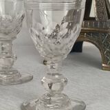 6 Baccarat “Chauny” crystal liqueur glasses