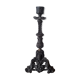 Grey cherub church torch candlestick