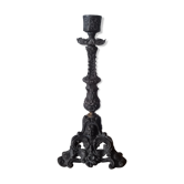 Grey cherub church torch candlestick