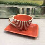 4 vintage ceramic coffee mugs edited by lbvyr circa