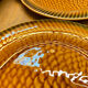 Fish service 8 ceramic plates Sarreguemines vintage 60s