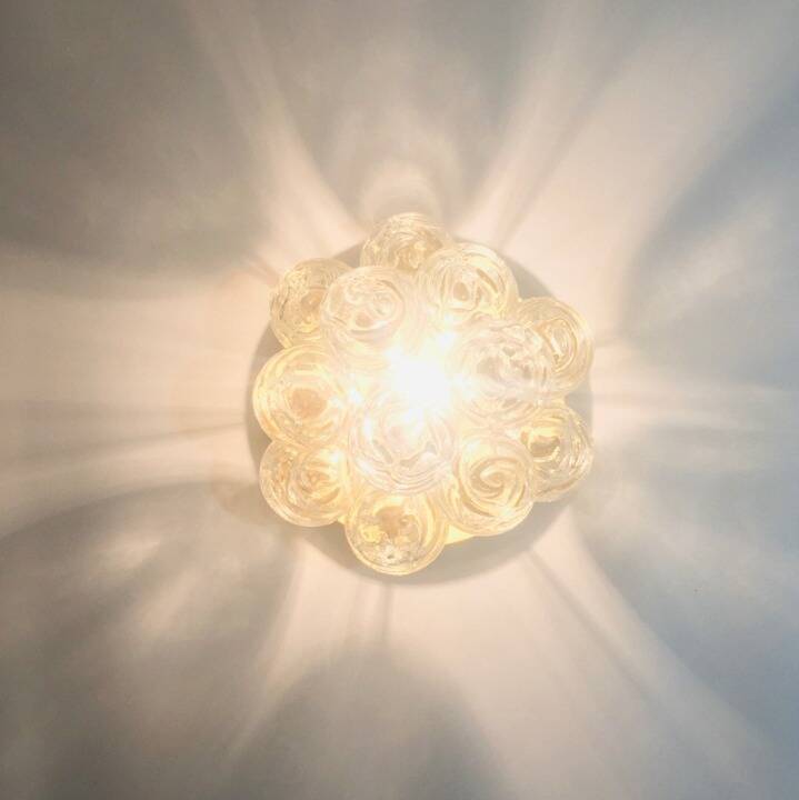 Mid-Century Sputnik Murano Glass & Brass Ceiling Light - Doria, 1960s/1970s