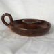 Hand candle holder in smoked sandstone - 70s
