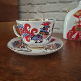 Vintage LMZ Lomonozov cup and saucer