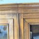 Glass-fronted walnut library 1900