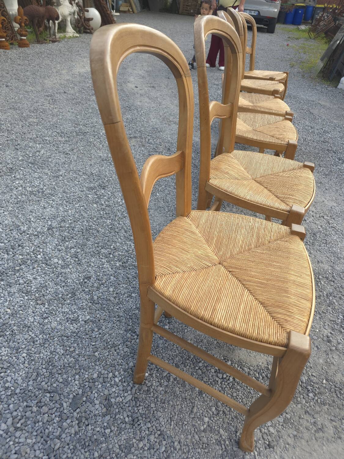 6 cherry wood chairs