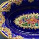 Oblong hollow dish in Longwy earthenware MP Chevallier Renaissance