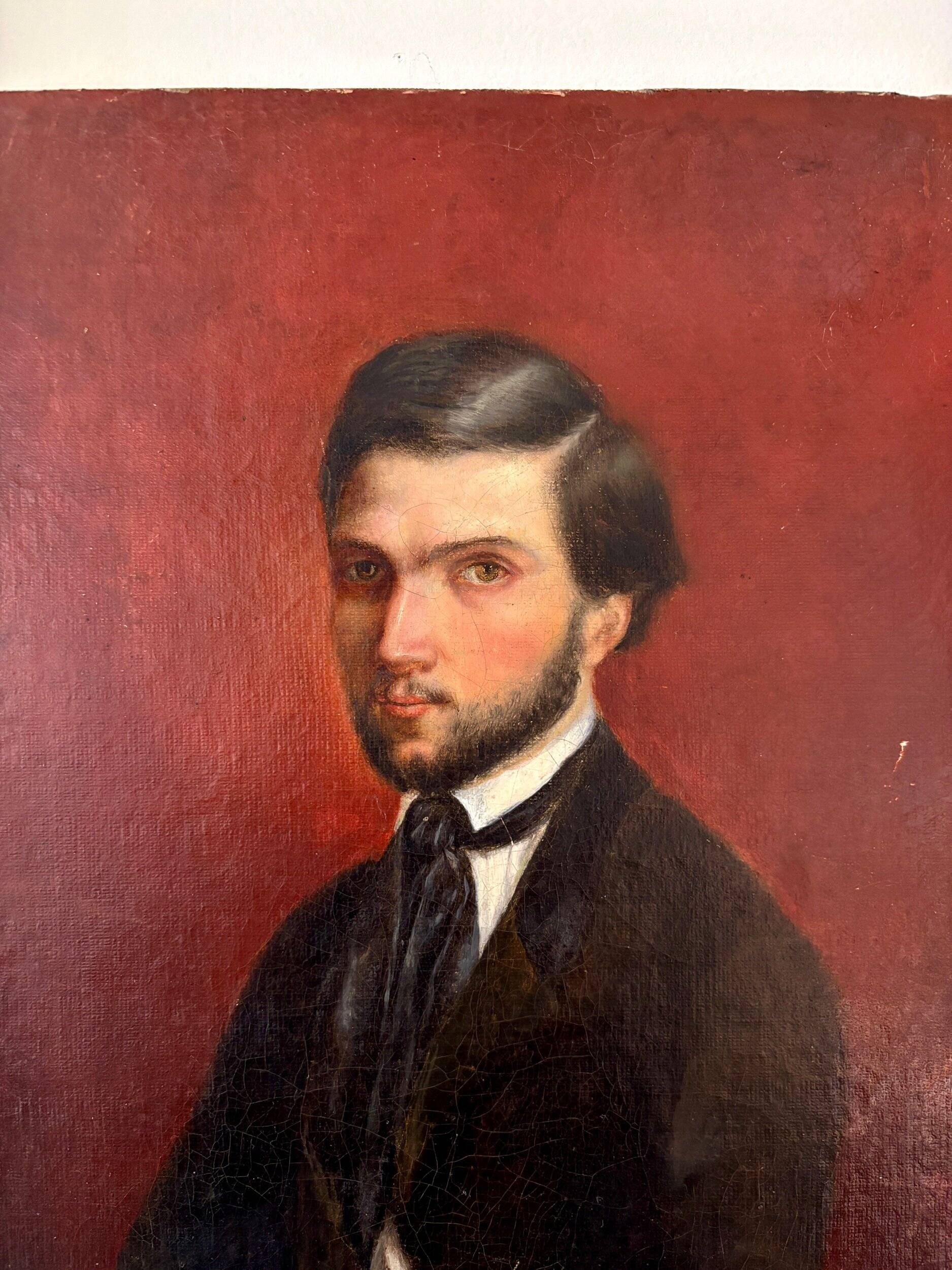 Oil portrait on canvas, 1842