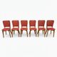 6 vintage oak chairs from the 1960s