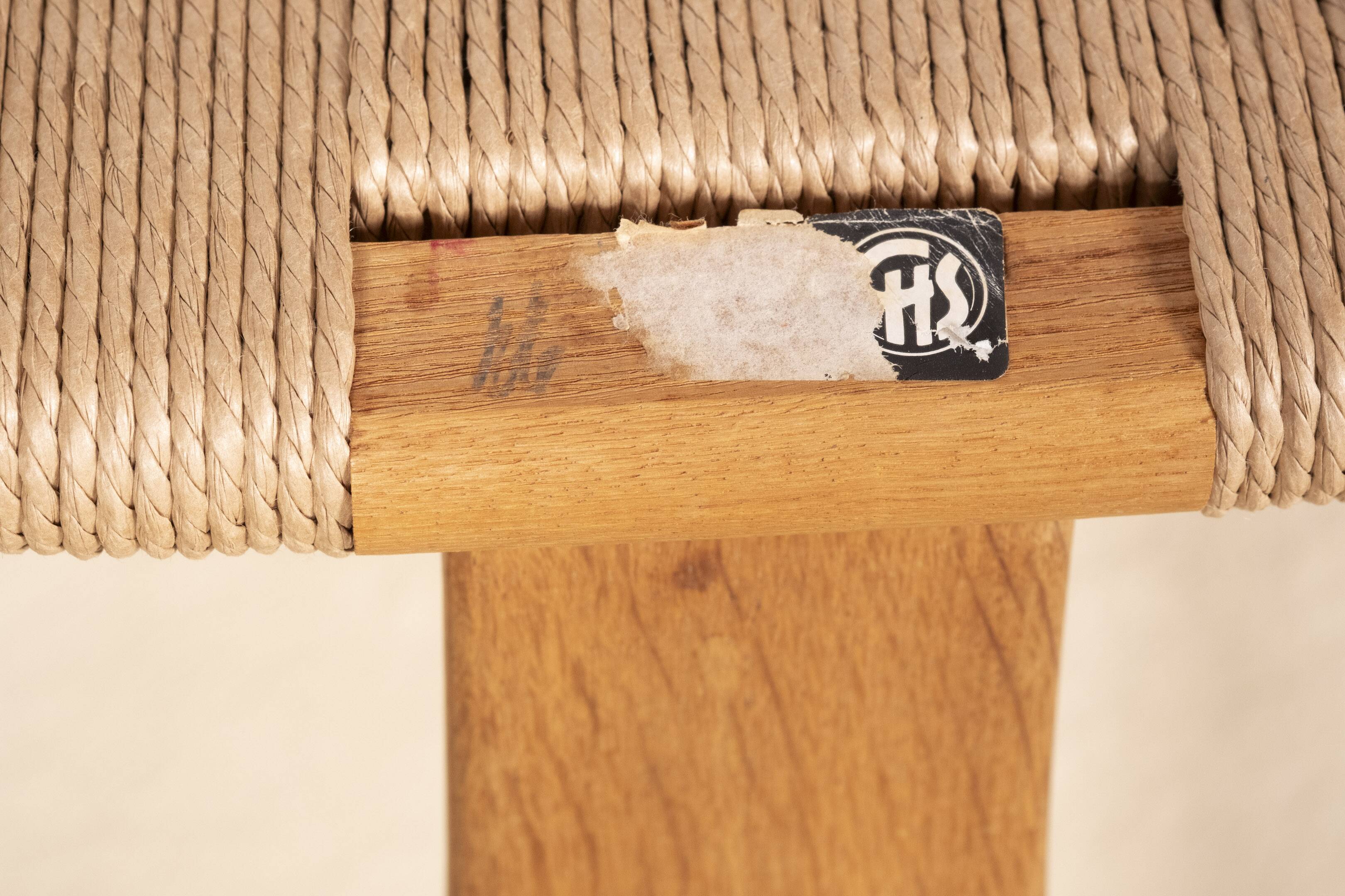 4x Chaise Wishbone CH24 de Hans J. Wegner en chêne, 1990