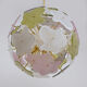 Italian Murano Glass Sputnik Chandelier in Pastel Colors and Polished Brass