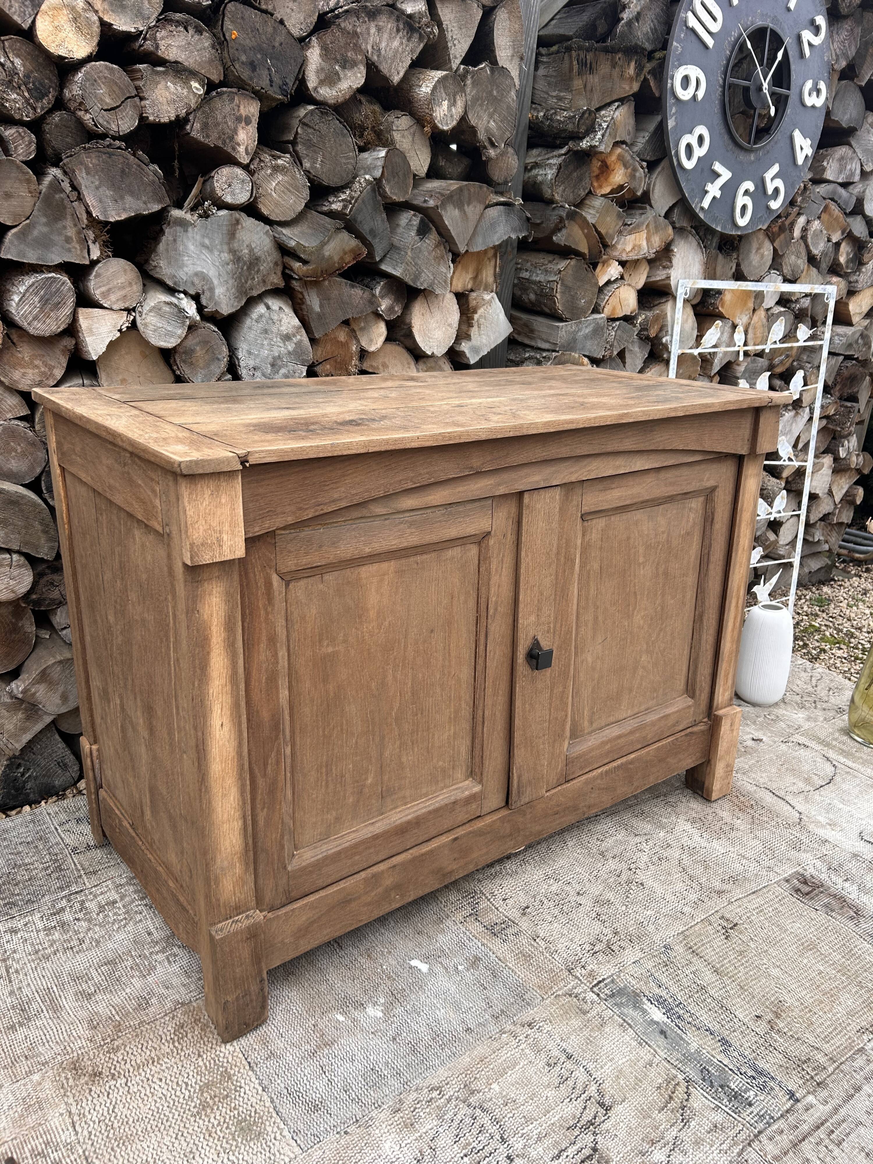 Renovated solid wood sideboard