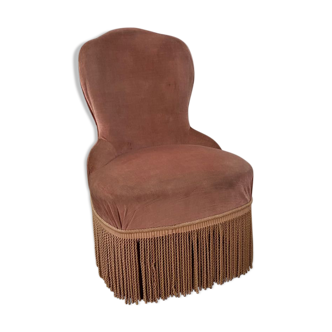 Old pink toad chair
