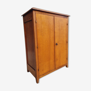 Old oak cabinet kitchen cupboard or shoe cabinet