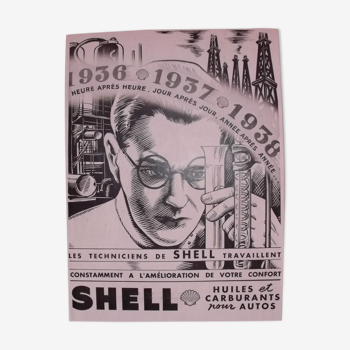 Affiche Pub Shell 1937