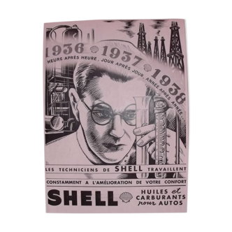 Poster advertising Shell 1937