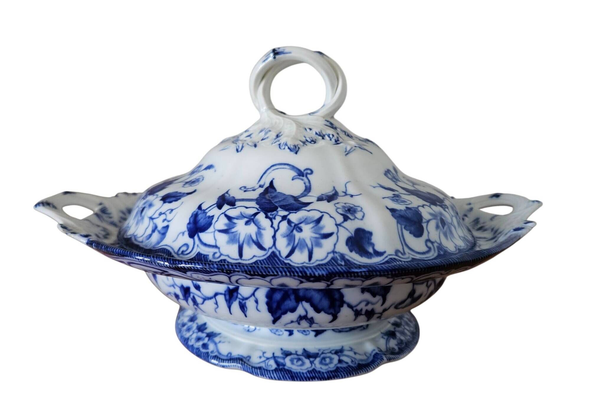 Very old vegetable dish in Creil & Montereau earthenware.
