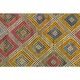 1970s Vintage Turkish Oushak Handmade Wool Cotton Yellow Runner Rug 158x201
