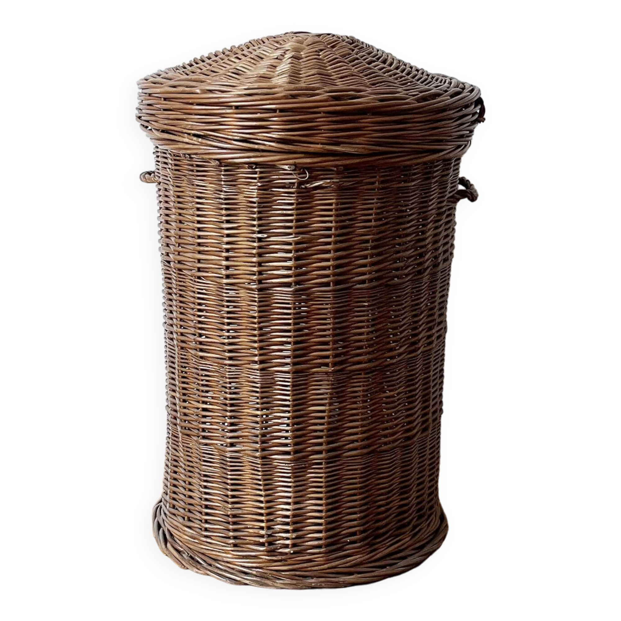 Rattan laundry basket