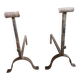 Pair of fire dogs - wrought iron