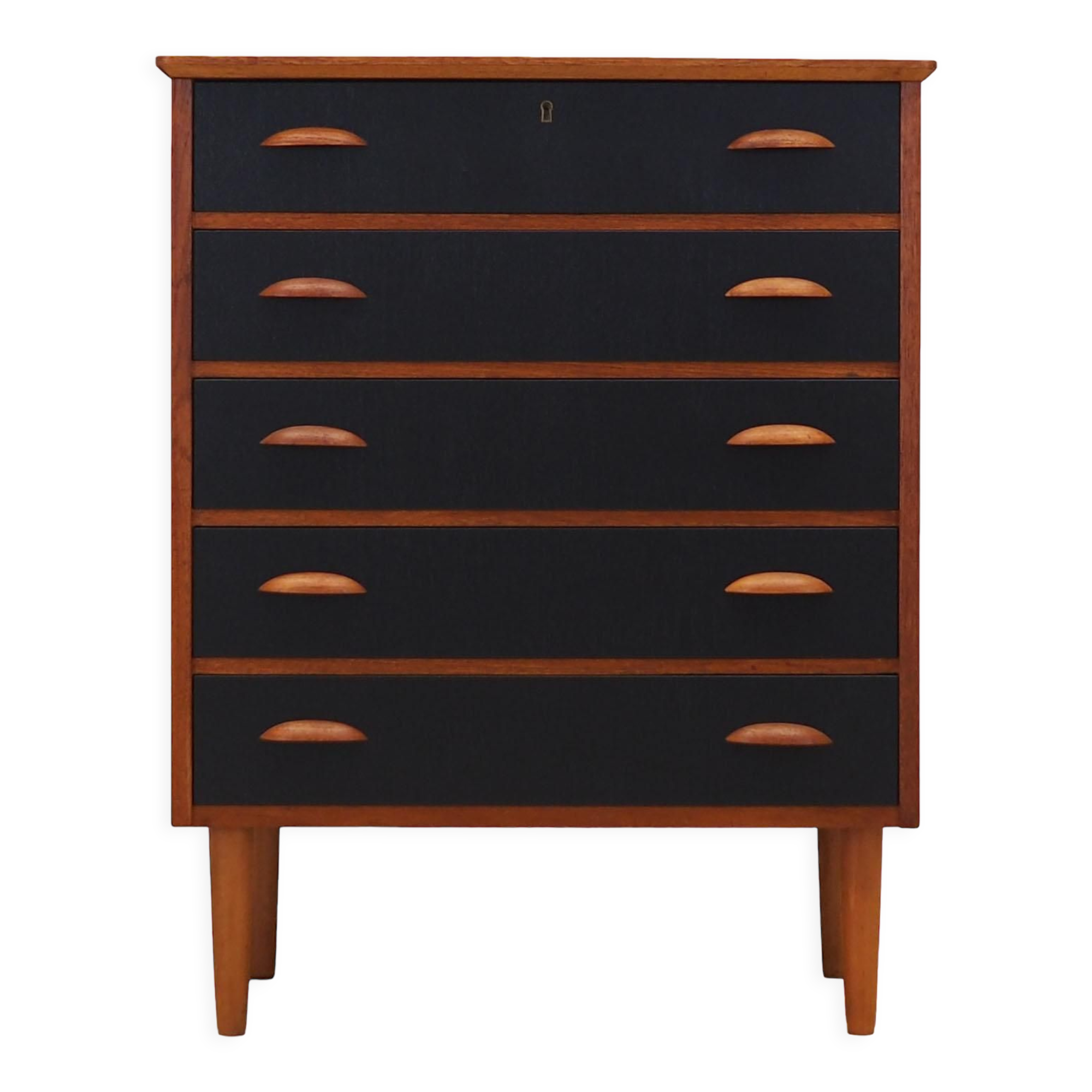Teak chest of drawers, Danish design, 1970s, production: Denmark