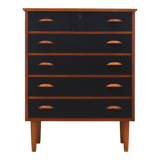 Teak chest of drawers, Danish design, 1970s, production: Denmark