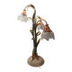 Vintage Late 20th Century Italian Floral Table Lamp - Art Nouveau