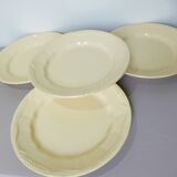 Set of 4 vintage flat plates from Moulin des Loups and St Amand 210369