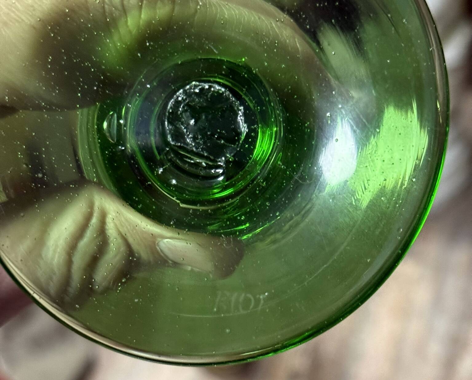 Biot: magnificent series of 12 bubble glasses in 6 different colors