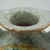 Louis Baude Montigny on Loing vase ball scenery of two impressionist landscapes