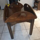 Malouinière coffee table in solid mahogany