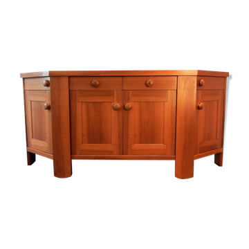 Buffet en noyer de Silvio Coppola pour Bernini, Italie, années 1960