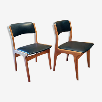 A pair of Scandinavian design armchairs