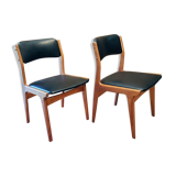 A pair of Scandinavian design armchairs