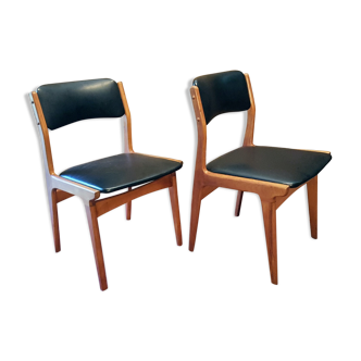 A pair of Scandinavian design armchairs