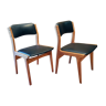 A pair of Scandinavian design armchairs