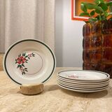 Lot de 8 jolies assiettes à dessert modèle Simone de la maison H.B.C.M